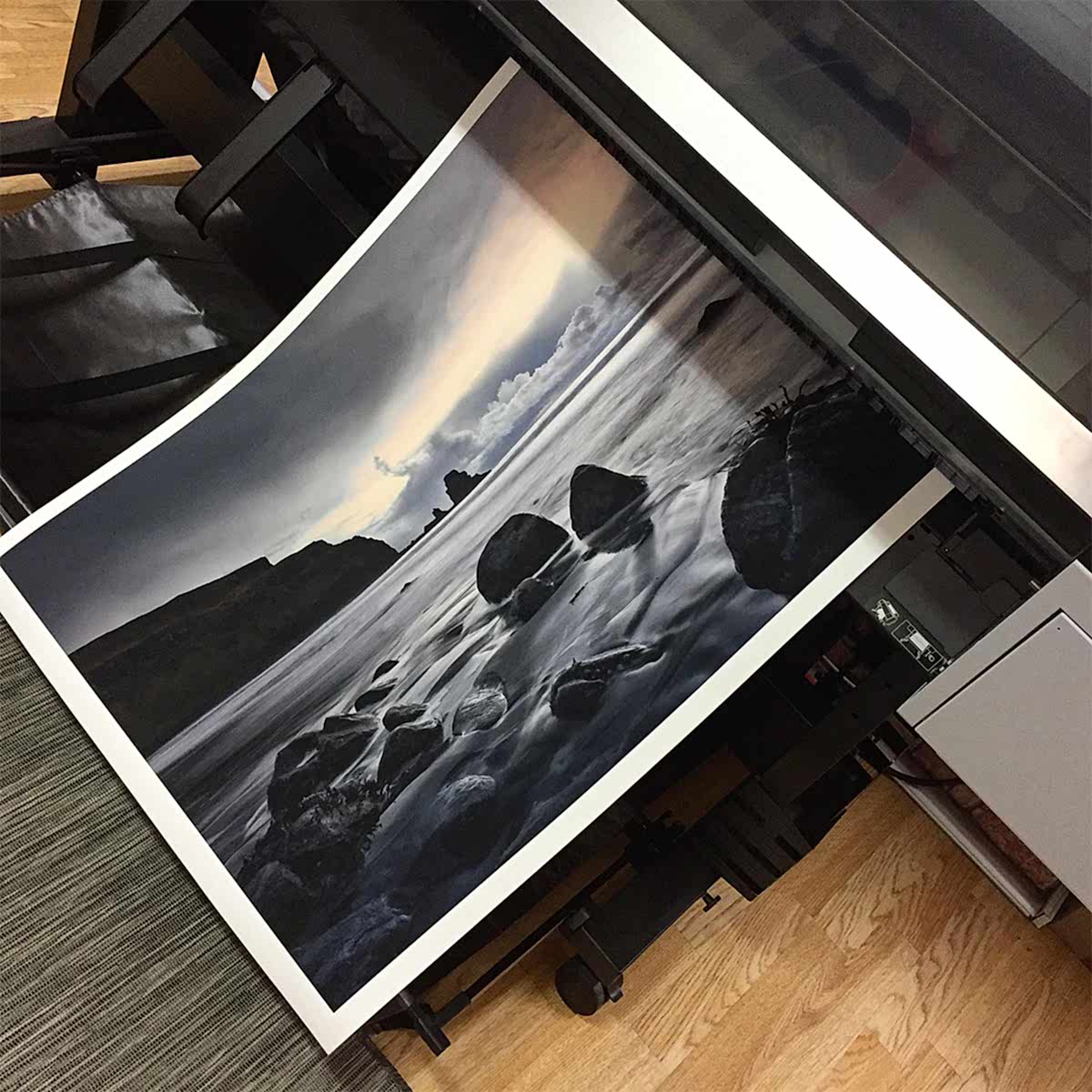 Siyah Beyaz Pigment Baskı